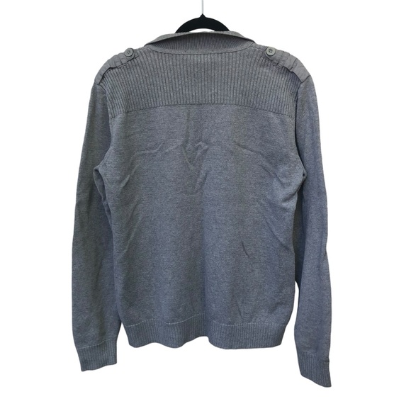 INC International Concepts Gray Detailed Sweater size Medium - Picture 7 of 9